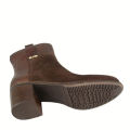 Bottes de femmes en cuir marron chaud